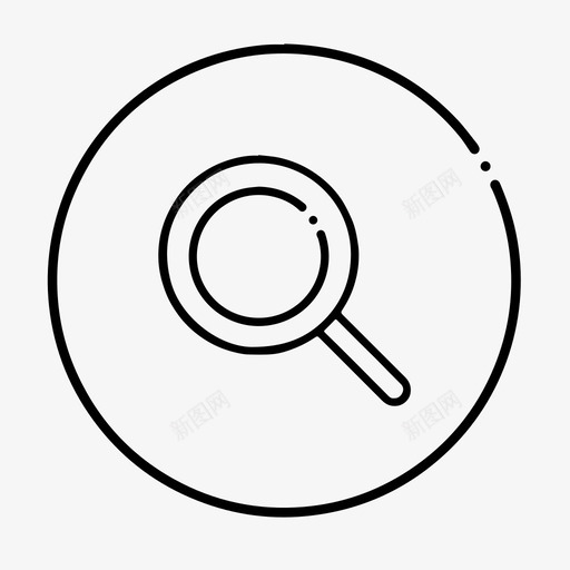 搜索查找镜头图标svg_新图网 https://ixintu.com 图标设置工具 外观 搜索 放大镜 查找 镜头