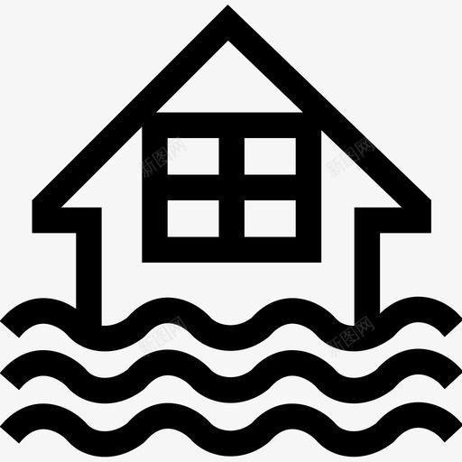 山洪危险svg_新图网 https://ixintu.com 山洪危险