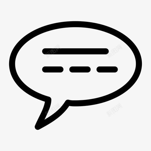 信息气泡聊天通信图标svg_新图网 https://ixintu.com 信息气泡 媒体媒体 聊天 语音 通信
