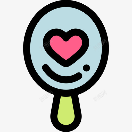 镜子svg_新图网 https://ixintu.com 镜子 情人节 简约 多色 可爱 精美 扁平