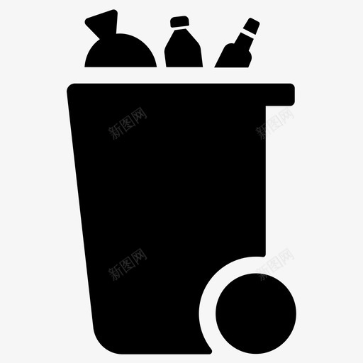 垃圾塑料垃圾图标svg_新图网 https://ixintu.com 垃圾 塑料垃圾