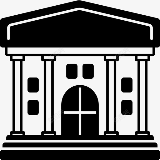 博物馆卫城建筑图标svg_新图网 https://ixintu.com 博物馆 卫城 建筑 神话
