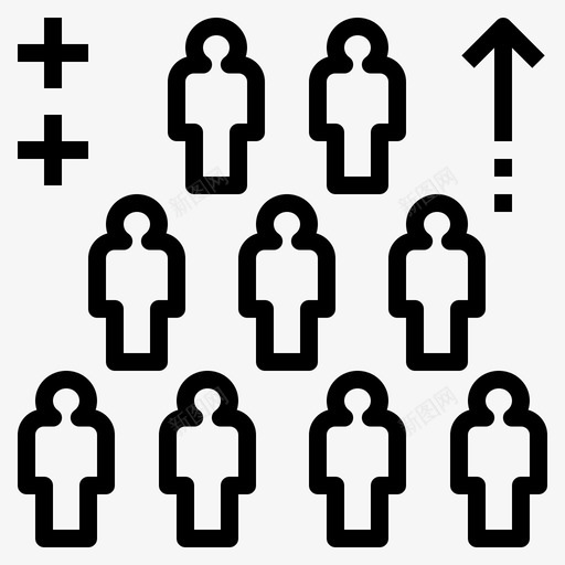 人公民增长图标svg_新图网 https://ixintu.com 人 人口 公民 增长 紧急情况和灾害管理