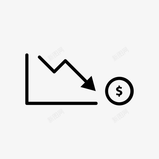 图表硬币减少图标svg_新图网 https://ixintu.com 减少 图表 图表第二卷 硬币
