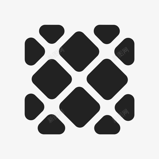 正方形图形几何图形图标svg_新图网 https://ixintu.com 几何图形 图形 形状 正方形