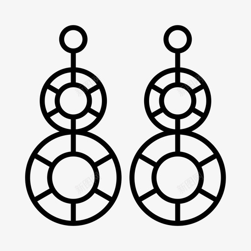 采购产品耳环配件时装图标svg_新图网 https://ixintu.com 时装 珠宝 配件 采购产品耳环