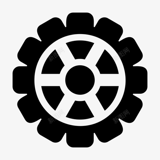 齿轮赛车公路自行车图标svg_新图网 https://ixintu.com 公路自行车 快跑 设置 赛车 车轮 齿轮