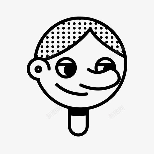 快乐满足冷酷图标svg_新图网 https://ixintu.com 傻笑 冷酷 微笑 心情 快乐 满足 男人