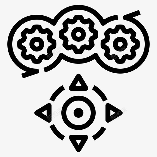控制指导管理图标svg_新图网 https://ixintu.com 应急和灾害管理 指导 控制 操作 管理 系统