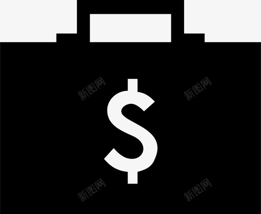 钱袋公文包收入图标svg_新图网 https://ixintu.com 公文包 工具 收入 省钱 钱袋