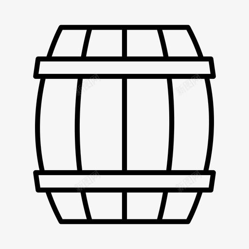 桶啤酒啤酒厂图标svg_新图网 https://ixintu.com 啤酒 啤酒厂 啤酒节 木桶 桶
