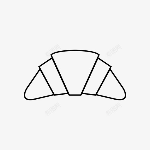 羊角面包早餐美味图标svg_新图网 https://ixintu.com 早餐 甜点 羊角面包 美味 食物
