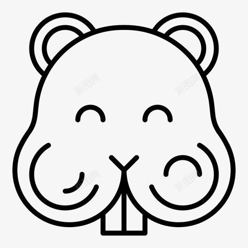 仓鼠动物啮齿动物图标svg_新图网 https://ixintu.com 仓鼠 动物 啮齿动物