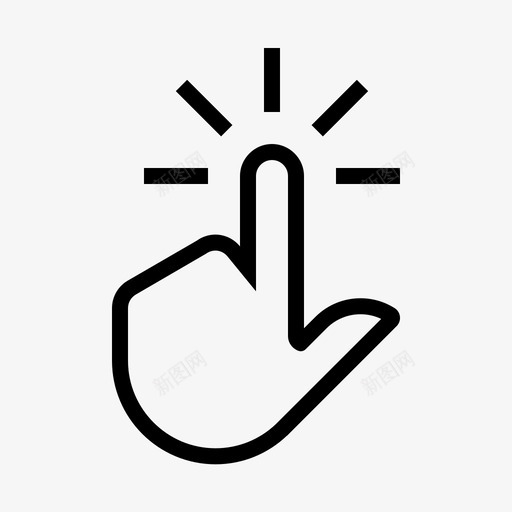 finger click 01.1svg_新图网 https://ixintu.com finger click 01.1