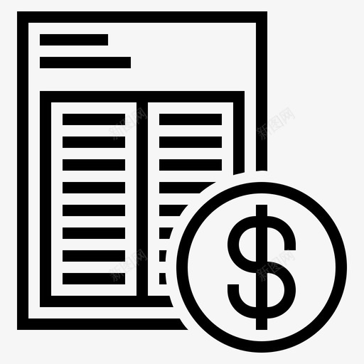 业务单据业务合同业务报表图标svg_新图网 https://ixintu.com 业务单据 业务合同 业务报表 财务报表 财务数据