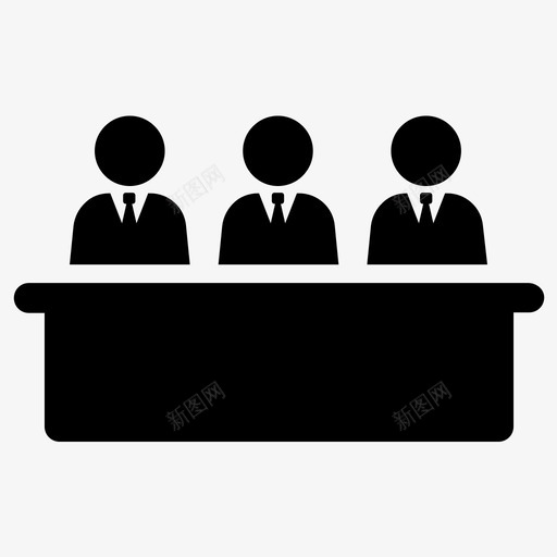 陪审团法庭判决图标svg_新图网 https://ixintu.com 判决 司法 法庭 法律 陪审团