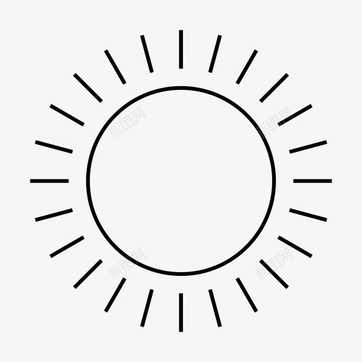 太阳能量光图标svg_新图网 https://ixintu.com 光 太阳 电 能量 自然和生态 阳光
