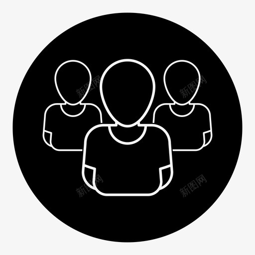 社交头像群组个人图标svg_新图网 https://ixintu.com 个人 个人资料 头像档案 社交头像 群组