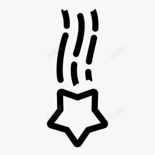 恒星天文学彗星图标svg_新图网 https://ixintu.com 天文学 天空 彗星 恒星 恒星坠落 流星 陨石
