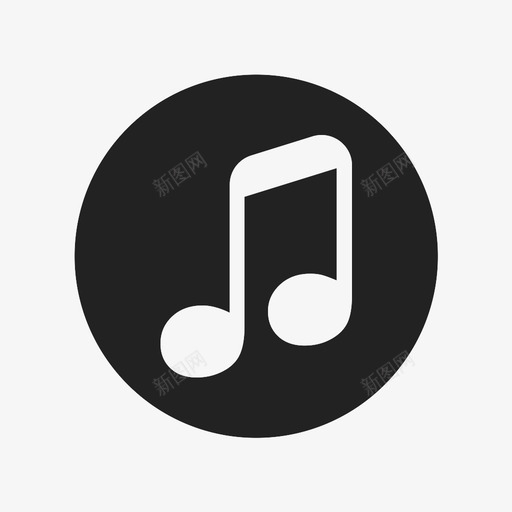音乐符号旋律音符图标svg_新图网 https://ixintu.com 旋律 曲调 音乐符号 音符