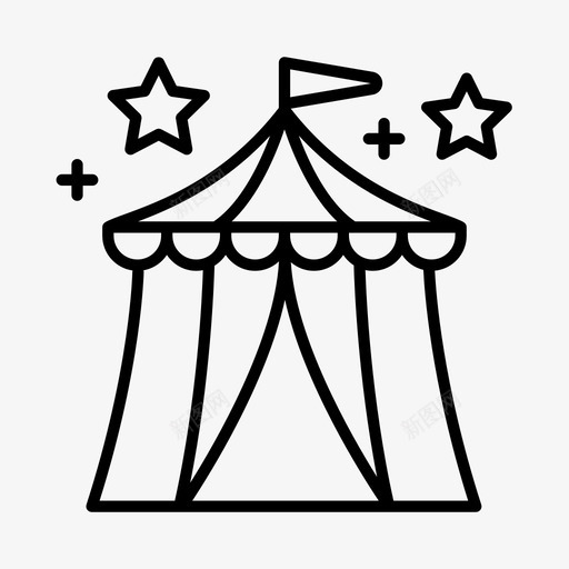 马戏团嘉年华魔术表演图标svg_新图网 https://ixintu.com 嘉年华 巫师 帐篷 马戏团 魔术 魔术表演