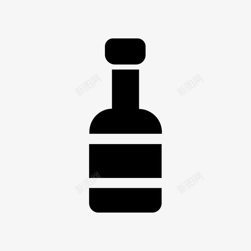 酒瓶烧烤店图标svg_新图网 https://ixintu.com 烧烤店 酒瓶