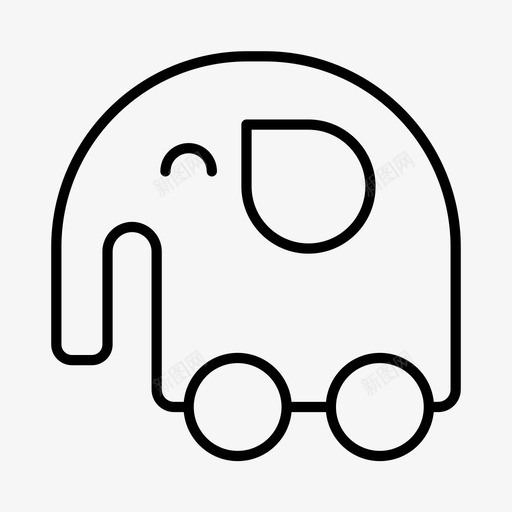 婴儿玩具婴儿淋浴大象图标svg_新图网 https://ixintu.com 大象 婴儿 婴儿淋浴 婴儿玩具