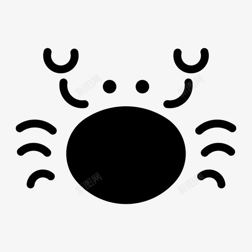 螃蟹甲壳类动物十足目动物图标svg_新图网 https://ixintu.com 十足目动物 海鲜 甲壳类动物 螃蟹 食品 食品和饮料