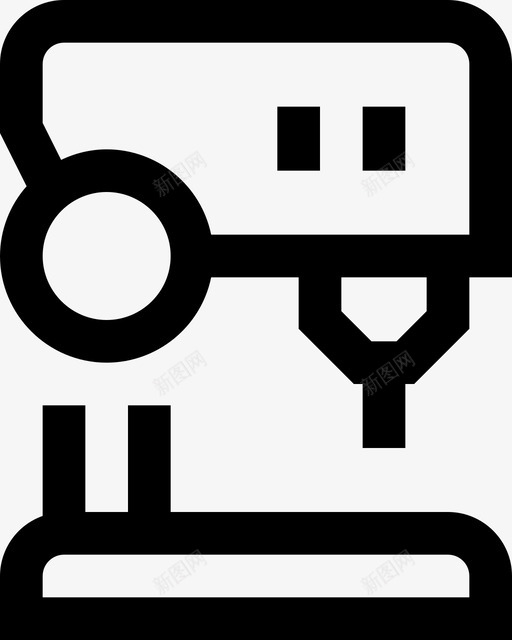 机床钻机设备图标svg_新图网 https://ixintu.com 工业 机床 简单商品服务 设备 钻机