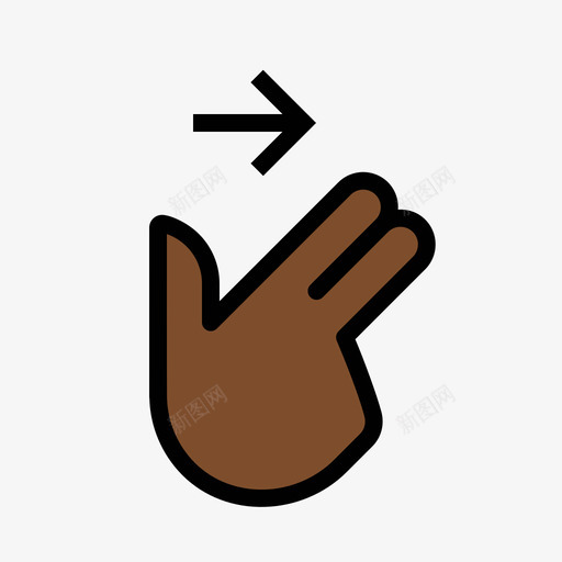 two finger swipe right 01.2svg_新图网 https://ixintu.com two finger swipe right 01.2