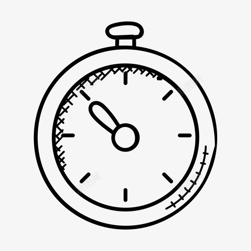秒表慢跑减肥图标svg_新图网 https://ixintu.com 体育涂鸦图标 减肥 慢跑 时间 秒表 跑步