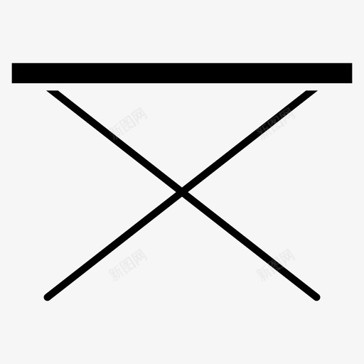 桌子折叠桌家具图标svg_新图网 https://ixintu.com 家具 折叠桌 桌子 桌子实心