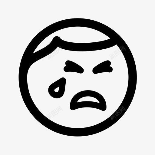 孩子哭孩子哭图标svg_新图网 https://ixintu.com 健康的空气 哭 孩子 孩子哭