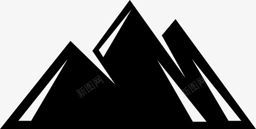 高山攀岩小山图标svg_新图网 https://ixintu.com 小山 山峰 攀岩 自然 高山