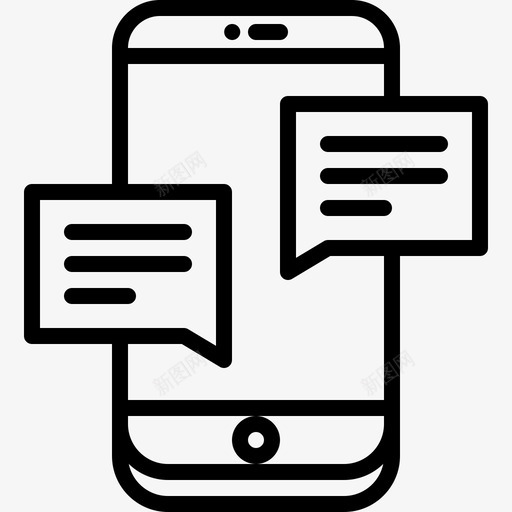 评论博客照片图标svg_新图网 https://ixintu.com 博客 照片 短信 社交 评论