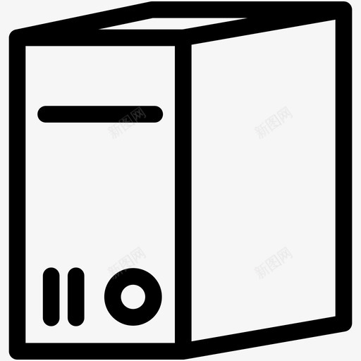 计算机中央单元设备概述图标svg_新图网 https://ixintu.com 中央单元 计算机 设备概述