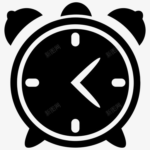 闹钟铃声时间图标svg_新图网 https://ixintu.com 定时器 教育培训设备1第1部分 时间 铃声 闹钟