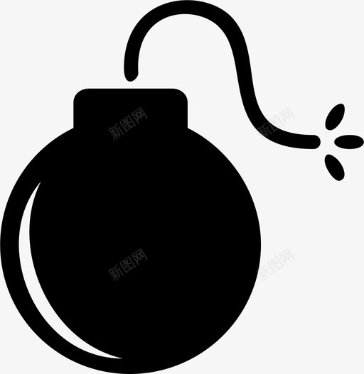 炸弹摧毁炸药图标svg_新图网 https://ixintu.com 摧毁 武器 炸弹 炸药