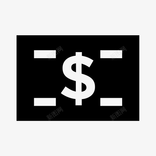 美元钞票现金货币图标svg_新图网 https://ixintu.com 现金 纸币 美元钞票 美国 货币 钞票