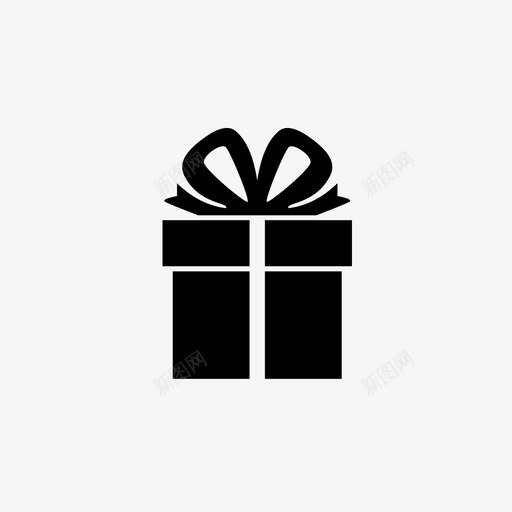 礼物生日圣诞节图标svg_新图网 https://ixintu.com 圣诞节 生日 礼物 礼盒 胃口