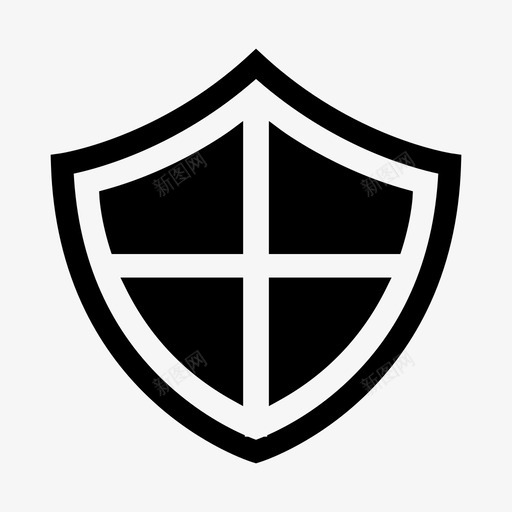 屏蔽互联网保护图标svg_新图网 https://ixintu.com 互联网 保护 安全 屏蔽 网络互联技术平面图标集