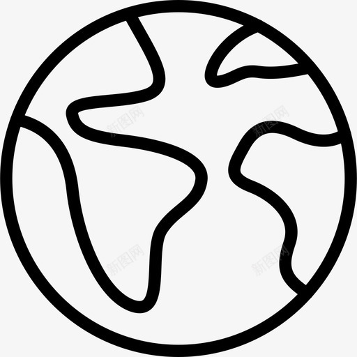 地球行星天文学图标svg_新图网 https://ixintu.com 地球 天文学 行星
