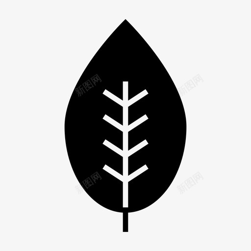 叶子绿色自然图标svg_新图网 https://ixintu.com 叶子 植物 绿色 自然