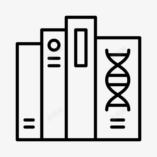 dna书籍生物化学教育图标svg_新图网 https://ixintu.com dna书籍 医学 教育 生化医疗 生物化学