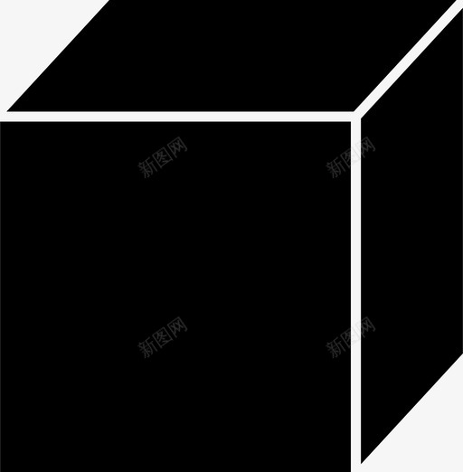 立方体几何体四边形图标svg_新图网 https://ixintu.com 几何体 几何体四边形立方体形状 四边形 形状 立方体