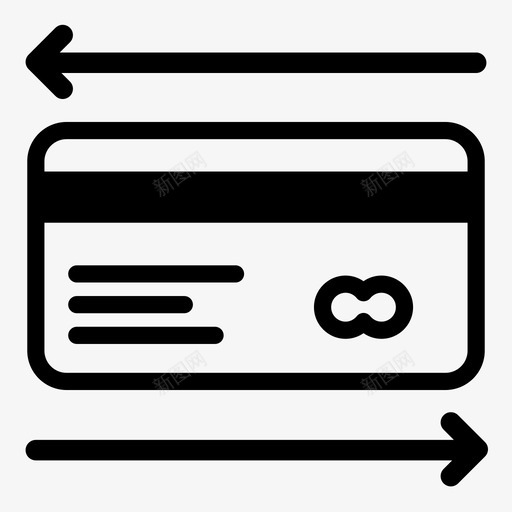 信用卡购买货币图标svg_新图网 https://ixintu.com 交易 信用卡 商业 支付 货币 购买