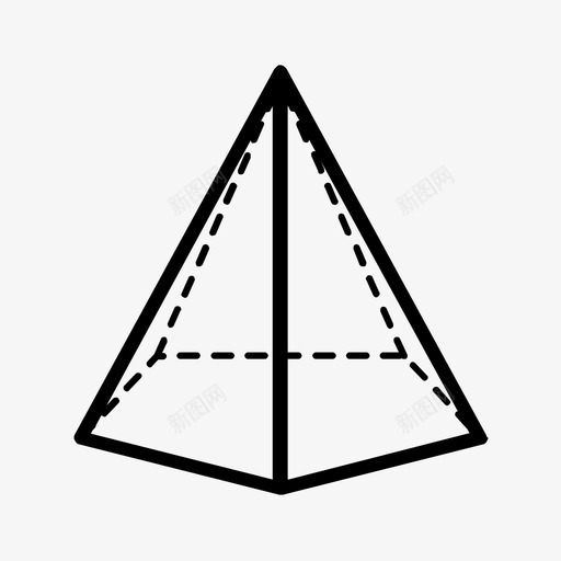 三角形几何等轴测图标svg_新图网 https://ixintu.com 三角形 几何 多边形 数学 等轴测 金字塔