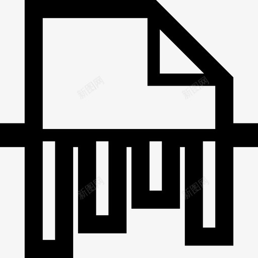 碎纸机破碎机片材图标svg_新图网 https://ixintu.com 片材 研磨剂 破碎机 碎纸机 粗轮廓