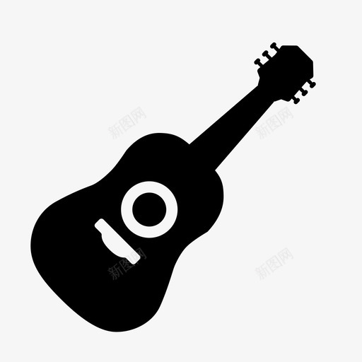 原声吉他蓝调音乐图标svg_新图网 https://ixintu.com 乐器字形 原声吉他 弦乐 摇滚 蓝调 音乐