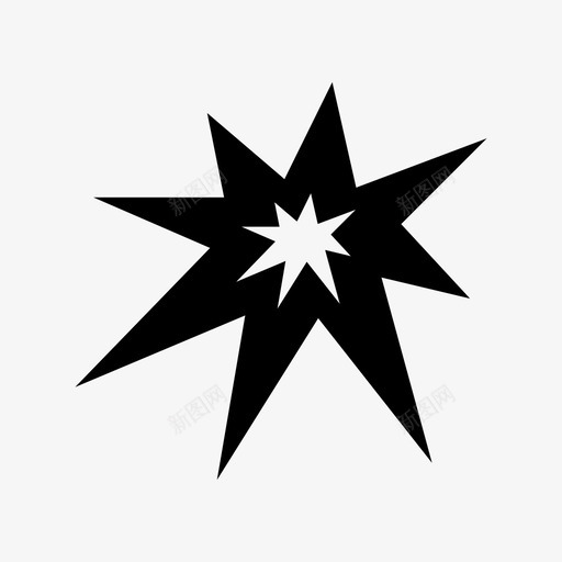 爆炸周年纪念砰砰图标svg_新图网 https://ixintu.com 周年纪念 灯光 烟火 爆炸 砰砰